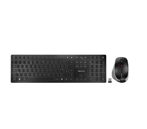 CHERRY DW 9500 SLIM keyboard Mouse included Universal RF Wireless + Bluetooth QWERTY English Black, Grey CHERRY DW 9500 SLIM keyboard Mouse included Universal RF Wireless + Bluetooth QWERTY English Black, Grey